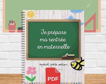 My booklet “I’m preparing for my return to kindergarten” PDF, special for the first year of kindergarten, learning, children’s activities,