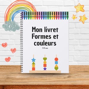 My activity booklet &quot;Shapes and Colors&quot;, learning, 18 months, children, babies, Montessori, kindergarten, learning, educational