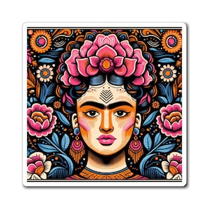 Frida Inspired Art Magnets