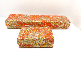 Orange gift boxes, Jewelry gift boxes