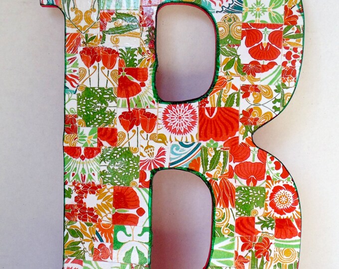 Wooden Nursery Letter B, Home Decor Letter 'B', Wood Letter. Etsy