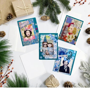 Handmade Christmas Greeting Cards - Unique Holiday Set