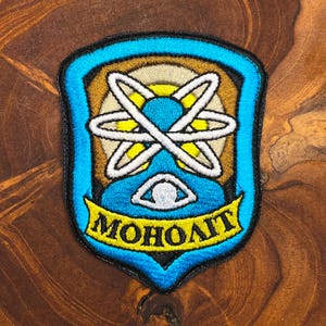 Parche Monolith - 10 x 8 cm / 4 × 3,2 pulgadas - Insignia de facción bordada inspirada en STALKER, termoadhesiva o con velcro, regalo para gamers, mochila de uniforme