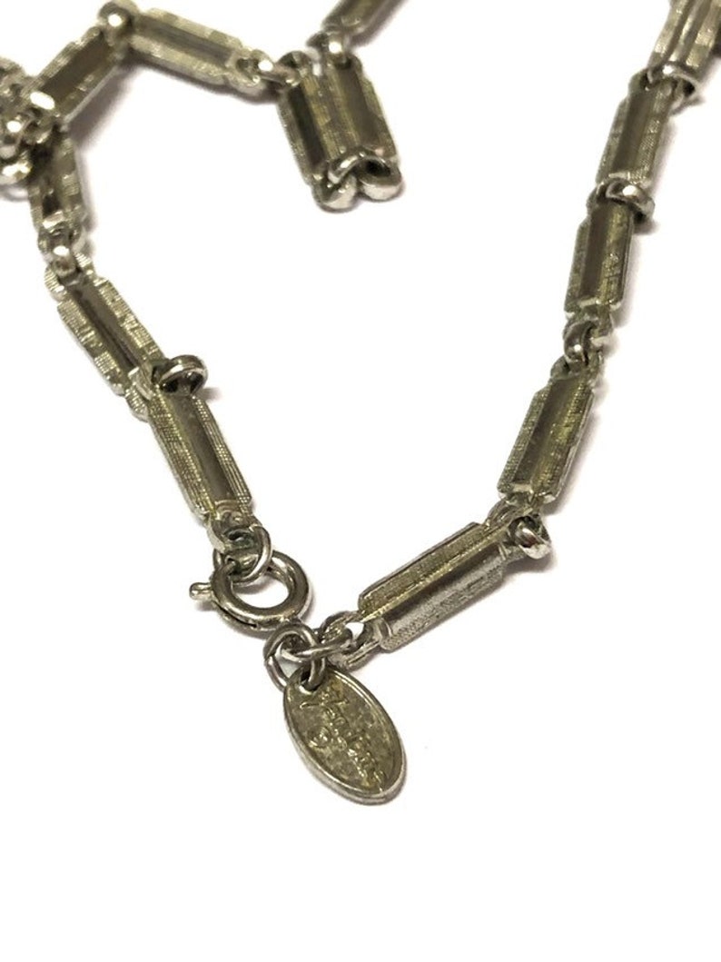 Vintage Vendome Silver Chain Link Necklace