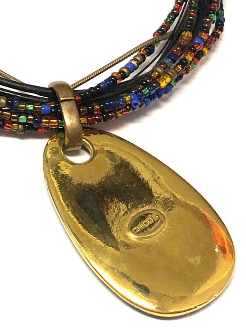 Chico/'s Vintage Multi Strand Space Celestial Necklace