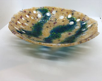 Rivers in sand glass bowl