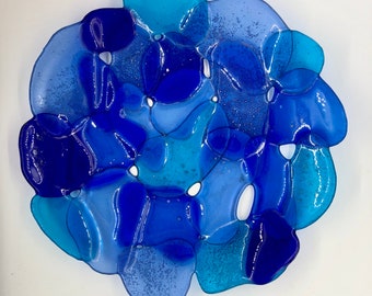 Blue Sea Glass Platter