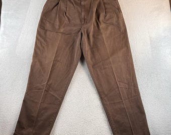VTG 90s Dockers Levi's Chino Pants Mens 38x32 Fits 36x31 Brown Preppy