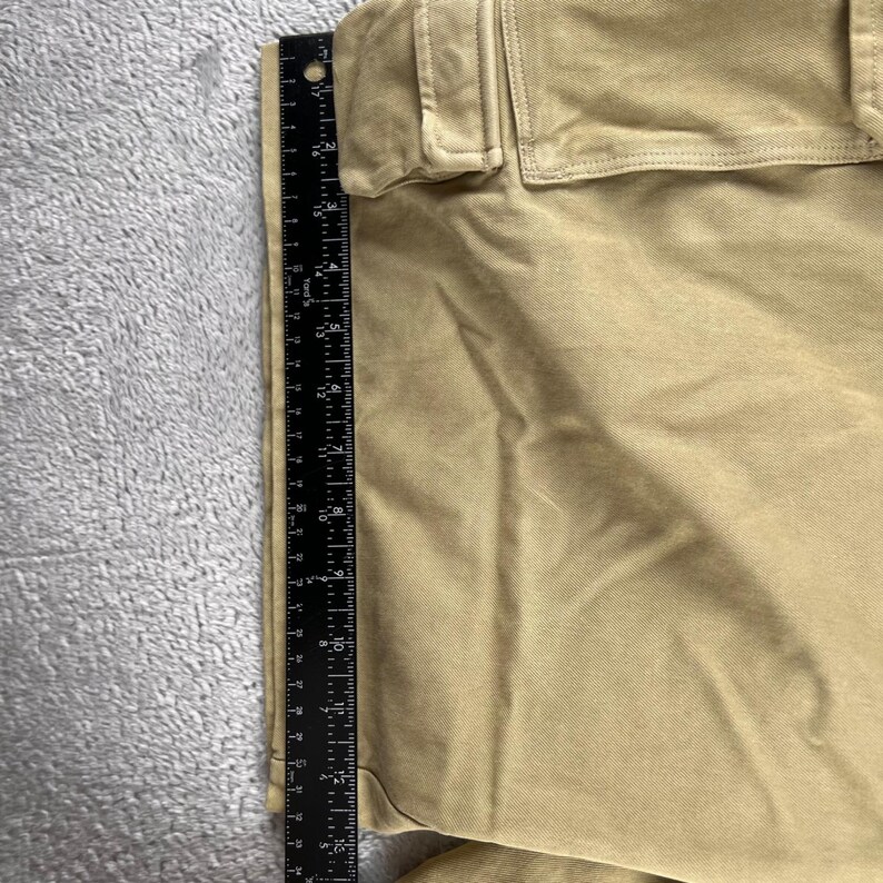 Tommy Bahama Mens Khaki Tan Silk Cotton Blend Cargo Shorts Size 38 fits 36 Tan image 7