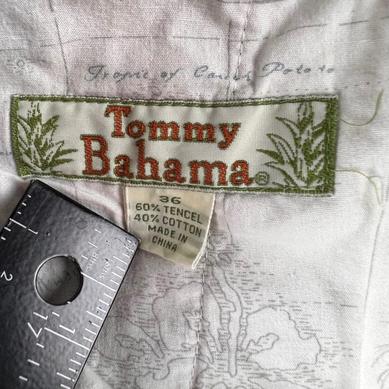 Tommy Bahama Mens 36 Pleated Chino Shorts Khaki Tan Tencel Cotton Blend Relaxed image 3