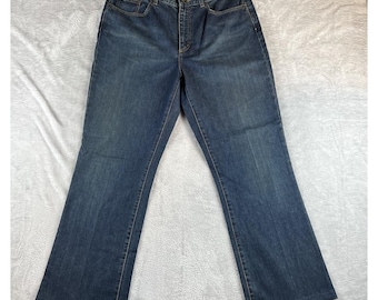 Vaqueros premium VTG Lauren Ralph Lauren para mujer, talla 12, bota acampanada azul estilo bohemio