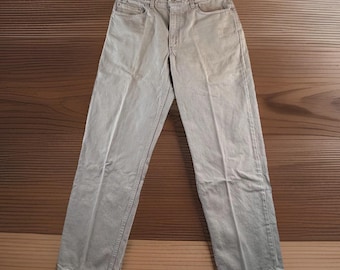 VTG Levi's 550 Jeans Mens 36x32 Fits 34x31.5 Gray Relaxed Fit Cotton Denim