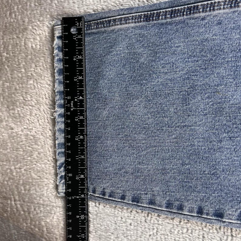 Vintage Wrangler Carpenter Jeans Mens 34x30 Blue Faded Grunge Y2K Baggy Wide Leg image 5