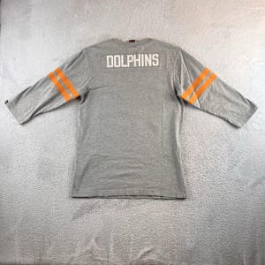 Vintage 2000s Y2K Nike Football Miami Dolphins NFL Est. 66 Jersey T-Shirt, M afbeelding 2