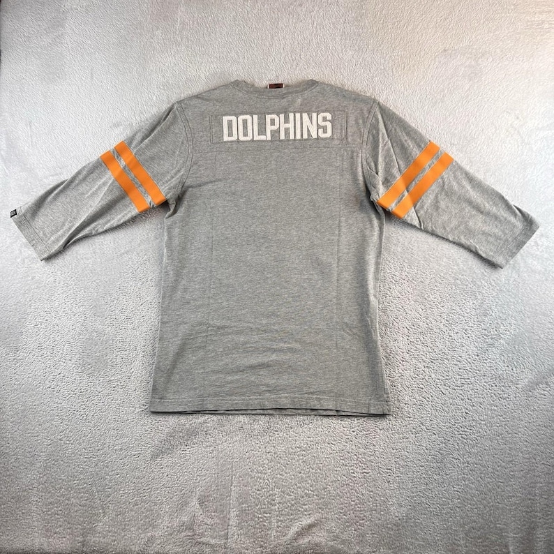 Vintage 2000s Y2K Nike Football Miami Dolphins NFL Est. 66 Jersey T-Shirt, M afbeelding 2