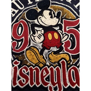 Sudadera con capucha Disneyland para mujer, pequeña, azul, con cremallera, estilo vintage imagen 2