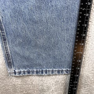 Vintage Wrangler Carpenter Jeans Mens 34x30 Blue Faded Grunge Y2K Baggy Wide Leg image 4