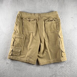 Tommy Bahama Mens Khaki Tan Silk Cotton Blend Cargo Shorts Size 38 fits 36 Tan image 2