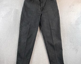 VTG Levis 550 Jeans Women's 16 Mis S 32x28 Black Relaxed Fit Tapered Y2K
