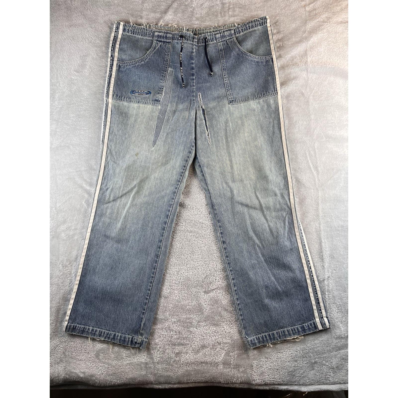 パンツ 00s Armani jeans curb Side Stripe Pants Men's Side Stripe Jeans | boohooMAN USA