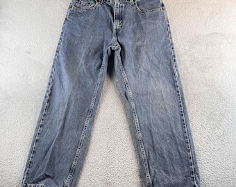 VTG Levi's 569 Jeans 32x27 Husky Loose Fit Blue Jeans Medium Y2K READ