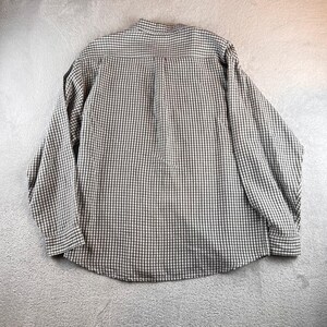 Camisa Tommy Bahama Indigo Palms para hombre, talla XL, de mezcla de lino con estampado de cuadros y botones. LEER imagen 2