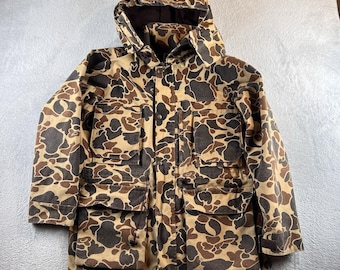 Chaqueta de caza vintage de camuflaje de pato para hombre, talla M, fabricada en EE. UU.