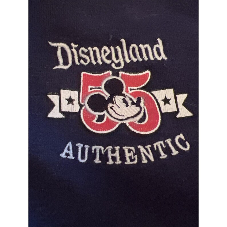 Sudadera con capucha Disneyland para mujer, pequeña, azul, con cremallera, estilo vintage imagen 4