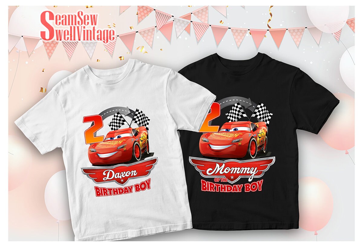 Cars Lightning Mcqueen Birthday Family 