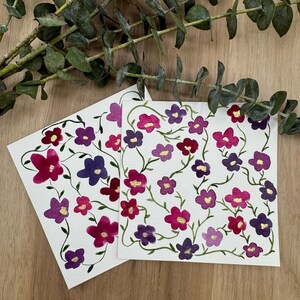 Original, hand-painted watercolor note cards