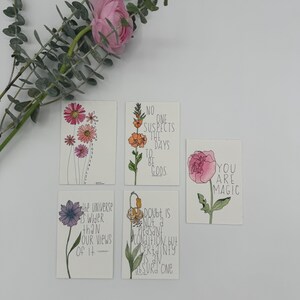 Inspirerende quotekaarten (set van 5)