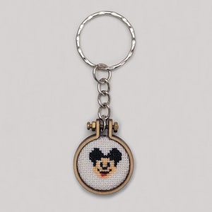Disney Charakter Mini Kreuzstich Schlüsselanhänger