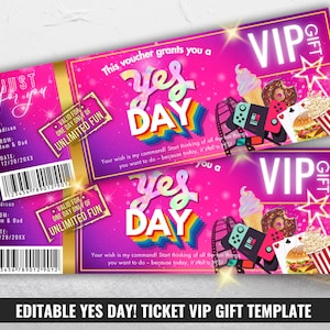 Ja-Tageskarte VIP-Geschenk, Überraschungsgutschein für den besten Tag aller Zeiten für Kindermädchen, Fun-Day-Bonusgutschein, Regenbogen-Rosa-Geschenkkarte