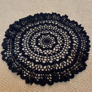 handmade crochet lace doily | vintage inspired table decor | 13&quot; or 20&quot; | 12 color options
