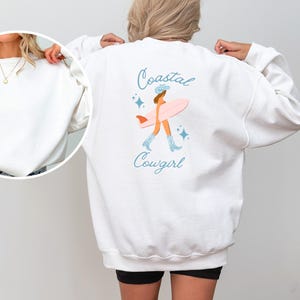 Coastal Cowgirl Digital Download Pink and Blue PNG Instant Download Transparent Background File