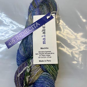 Filato Malabrigo Mechita Fingering, filato di lana merino superwash - Indiecita 416