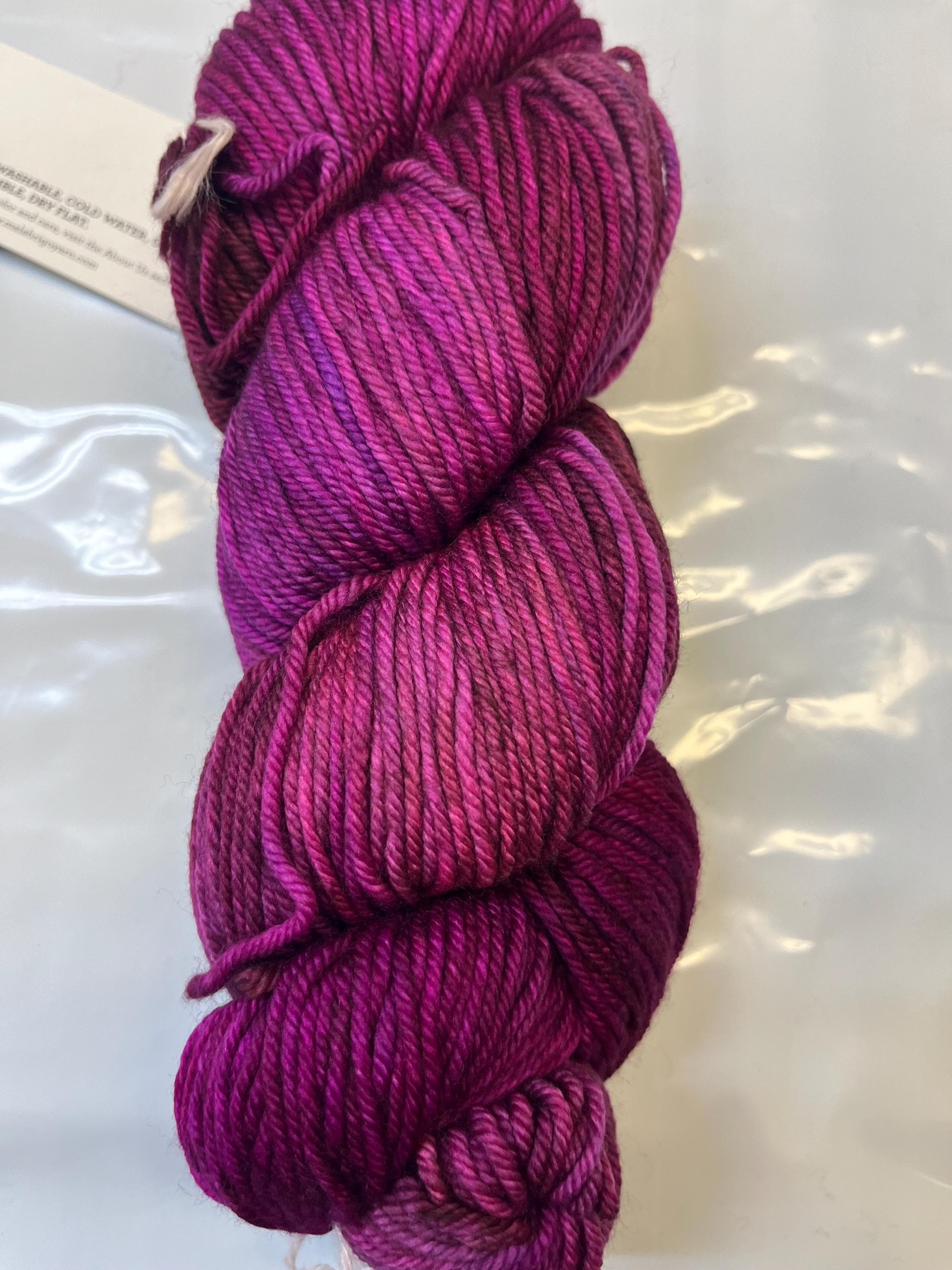 Lot De 10 Pelotes De Laine Alpaga Magenta - Fil Français Pour Tricot/crochet - Qualité Artisanale