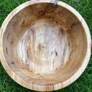 Spalted maple bowl