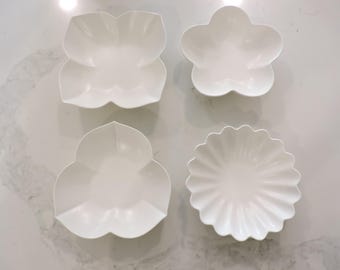 Juego de platos con diseño de flores Hwaban