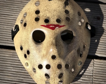 Jason Hockey Mask Friday the 13th Part 6 inspired, Hand-painted