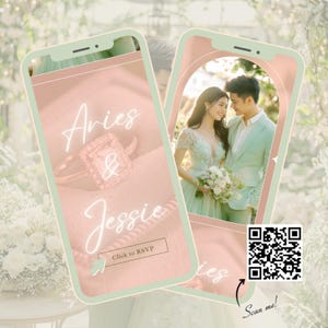 Wedding Invitation RSVP Canva Website| Aesthetic Elegant Minimalist Website Template Trackable Online RSVP Service Digital Rsvp Tracking