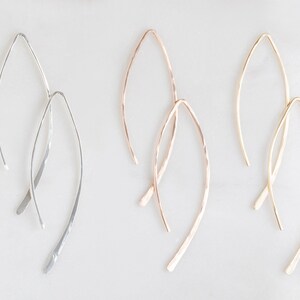 14kt Wishbone Earrings image 6