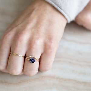 Raw Sapphire Hexagon Ring image 6