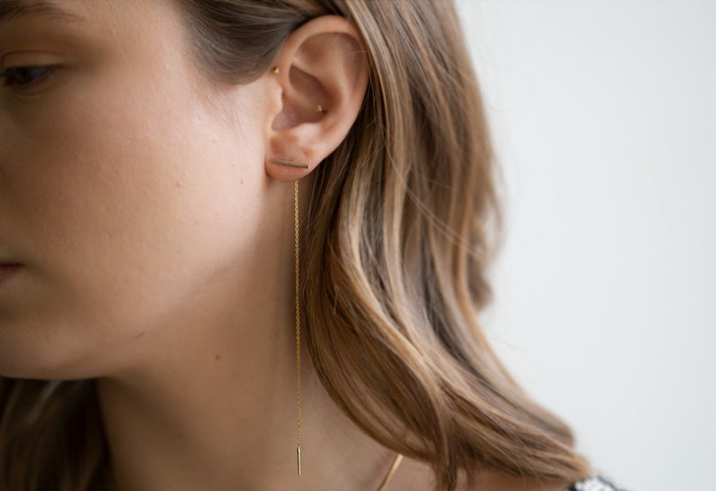 Linea Thread Earrings image 5