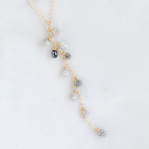 Rough Diamond Cascade Necklace image 4