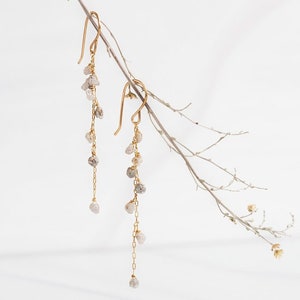 Rough Diamond Cascade Earrings image 1