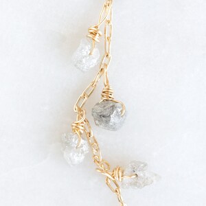 Rough Diamond Cascade Necklace image 3