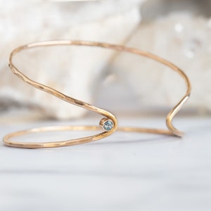 Arrow Cuff Bracelet- Sapphire