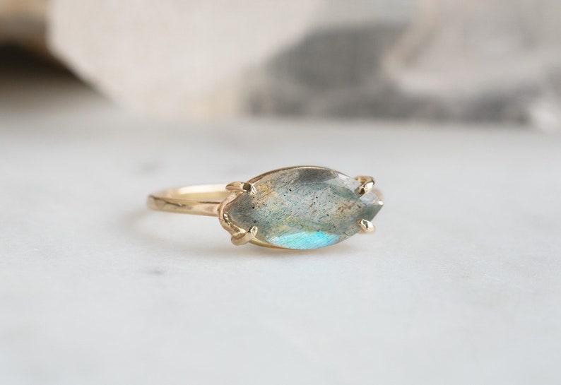 Labradorite Marquis Ring image 2