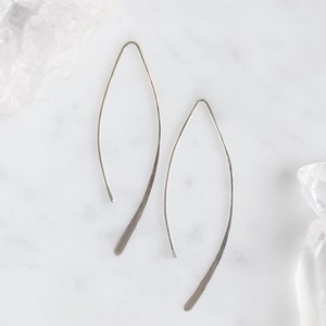 14kt Wishbone Earrings image 5